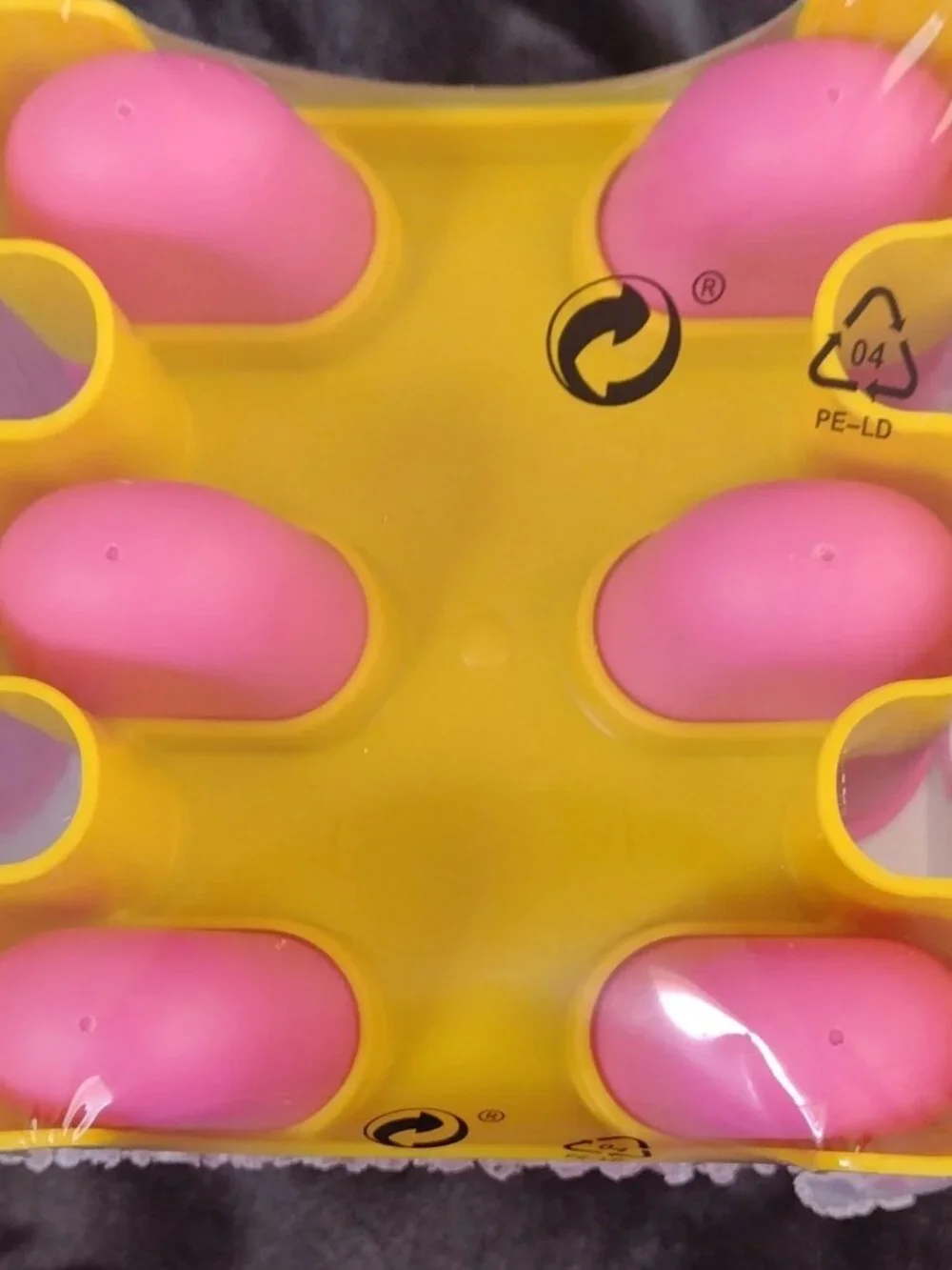 IKEA Ice Pop Popsicle Mold Set 6-Hole 6-Piece Pink/Yellow Plastic